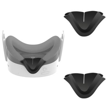 Imagem de NUHFUFA 2 PCS VR Headset Soft Light Blocking Nose Pad Fits for Quest 3S, Anti-Leakage Light Protective Nose Guard Silicone Blackout Cover Cushion VR Accessories