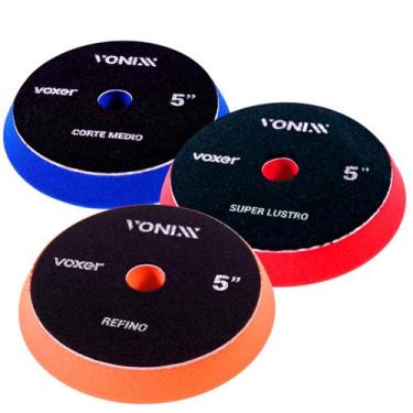 Imagem de Kit Boina De Espuma 5 Corte Medio Refino Super Lustro Vonixx