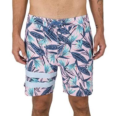 Imagem de Hurley Bermuda de banho MBS0010920H62540IN Phantom Block Party 45,7 cm - Pink Spark - 40 Pink Spark 101 cm