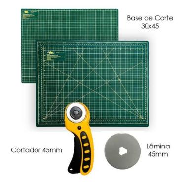 Imagem de Kit Base De Corte A3 Apoio de Mesa 45x30 Cortador Circular 45mm + Lami