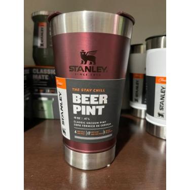 Imagem de COPO TÉRMICO DE CERVEJA STANLEY C/ TAMPA 473 ml, Vermelho