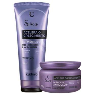 Imagem de Kit Eudora Siàge Acelera O Crescimento Condicionador Máscara