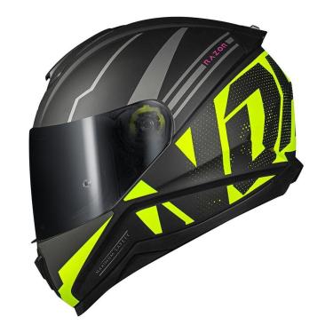 Imagem de Capacete Norisk Razor Full Preto e Amarelo Fosco-Feminino