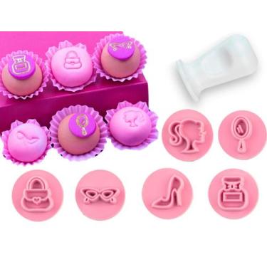 Imagem de Carimbo Bonequinha Feminino Boneca Menina Marcador Docinhos - HPB SHOP