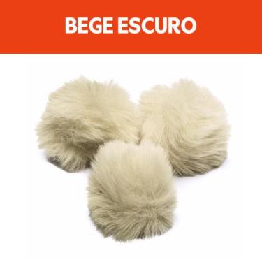Imagem de Pompom - Pelúcia 70 Mm - 30 Unidades - Bege - Nº: 297 - Nybc