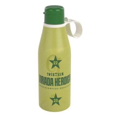 Imagem de Garrafa Fitness com tampa abre fácil 530ml Palmeiras Plasutil ref. 161