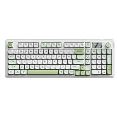 Imagem de Teclado mecânico sem fio L98 - Teclado personalizado tri-modo BT5.0/2,4 GHz/USB-C, hot swap-verde