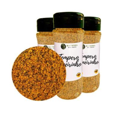 Imagem de Kit 3 Tempero Mineiro Premium Alta Qualidade Pote com Dosador 60g  - N