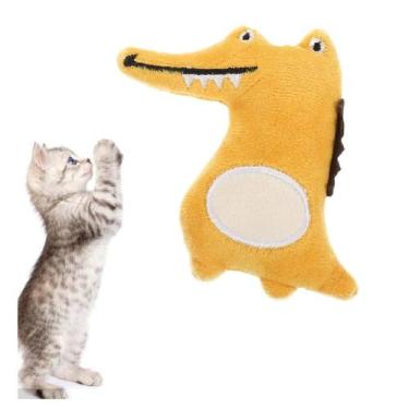 Imagem de Brinquedo Jacaré Bicho de Pelúcia para PET Gatos Cachorros - Ami, Amar