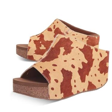 Imagem de Volatile Sandália Plataforma Feminina, Vaca marrom, 11