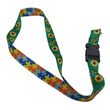 Imagem de Chaveiro Autista Autismo Cordão Moto Pescoço Engate Rápido - T&D JOGOS