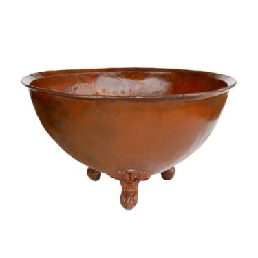 Imagem de Lenheiro Lareira Braseiro Marrom Externa Ferro Jardim G84cm - Rig Fund