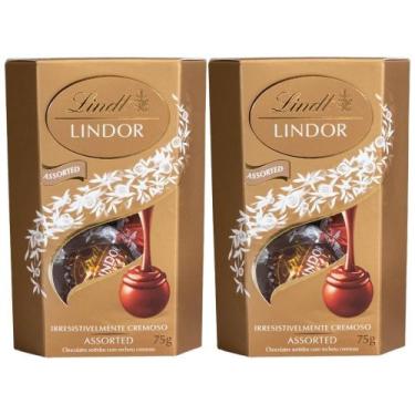 Imagem de Bombom Sortido De Chocolate Suíço Lindt Lindor, 2 Caixas 75G