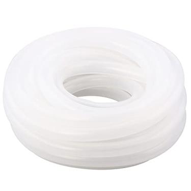 Imagem de DERPIPE Tubo de silicone – 1,27 cm ID 1,99 cm OD de grau alimentício espessura flexível para transferência de bomba de cerveja caseira 8 metros de comprimento