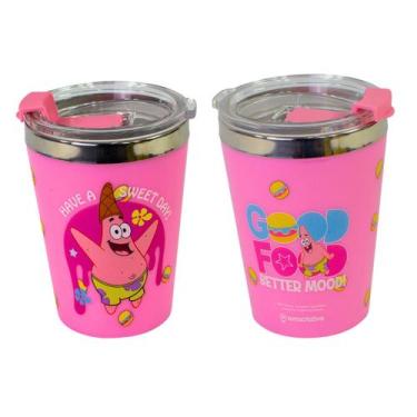 Imagem de Copo Snap p/ Viagem 300ml Patrick Estrela Bob Esponja - Zona Criativa