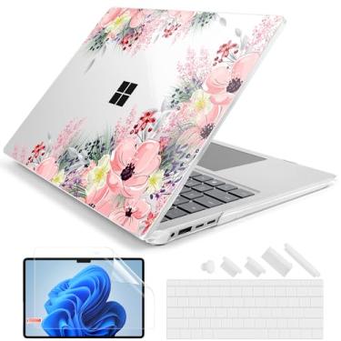 Imagem de Batianda Capa para laptop Microsoft Surface de 13,9 polegadas com tela sensível ao toque Copilot+ PC 2024 (7ª edição), estampa criativa durável, resistente a arranhões, com capa de teclado e protetor
