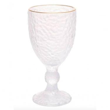 Imagem de Taça De água Cristal Com Fio De Ouro 320 Ml - Lyor
