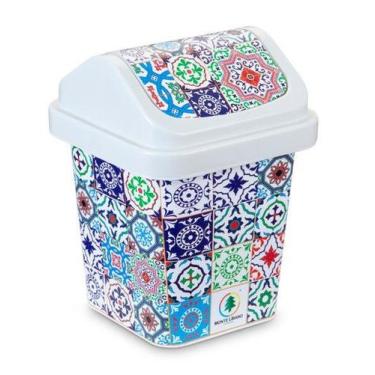 Imagem de Lixeira Decorada Azulejos - MONTE LIBANO