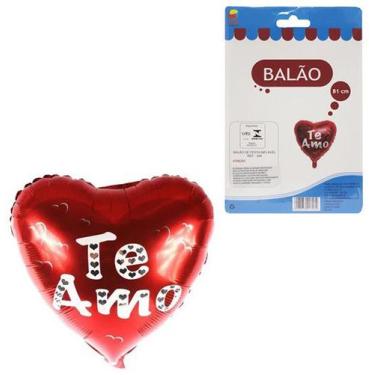 Imagem de Balão Bexiga Coração Metalizado Sortidos - KOPECK