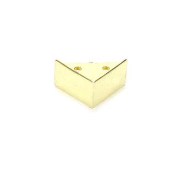 Imagem de Kit 4 Pezinho Quadrado Metal Decoração Caixas Bandejas Mdf Espelho Vid