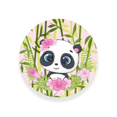 Imagem de Painel Decorativo Festa Infantil Panda Rosa 100% Poliéster - PRESENTE-