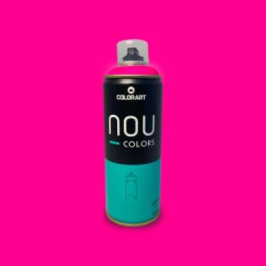 Imagem de Tinta Spray Luminoso Efeito Neon Nou Colors 400ml, Rosa Maravilha Lumi