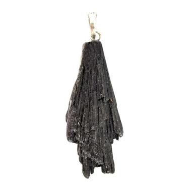 Imagem de Pingente Cianita Natural Proteção Vassoura da Bruxa - Flash