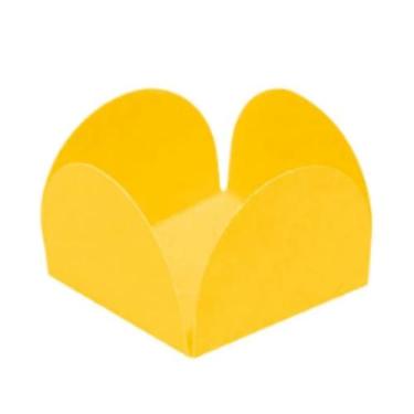 Imagem de Forma Doce 4 Petalas N6 Amarelo Com 50 Plac