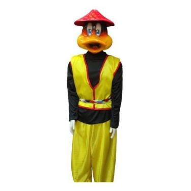 Imagem de Patolino-pato Loko,fantasia Completa,fibra,trenzinho Alegria - Palhaça