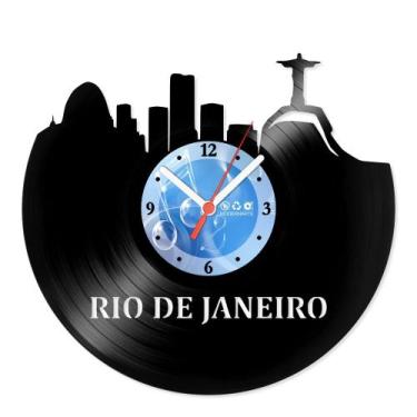 Imagem de Relógio De Parede Disco Vinil Lugares - Rio de Janeiro - VLU-016 - Mod