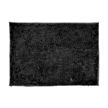 Imagem de Tapete Antiderrapante Macarrãozinho 50 Cm X 70 Cm - Preto - Campari