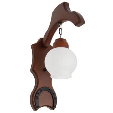 Imagem de Arandela Muller Sela de Cavalo 1 Lâmpada Envelhecido 930E