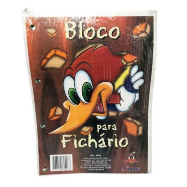 Imagem de Bloco Fichário Pica-Pau Raridade 96fls - Foroni
