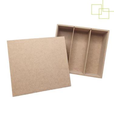Imagem de Caixa Convite em MDF Para Mini Espumante Vinho Doce Casamento 24x22x8 