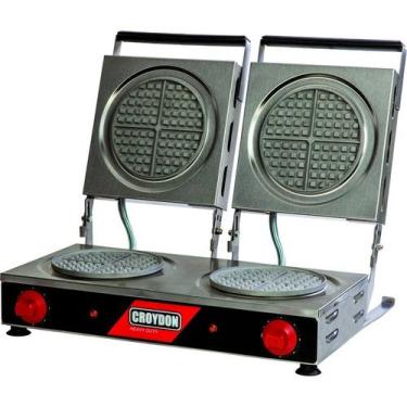 Imagem de Wafleira Redonda Dupla Croydon Mwrd Elétrica 19cm, 110V