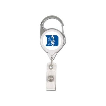 Imagem de WinCraft Porta-crachá NCAA Duke Blue Devils retrátil premium, cor da equipe, tamanho único