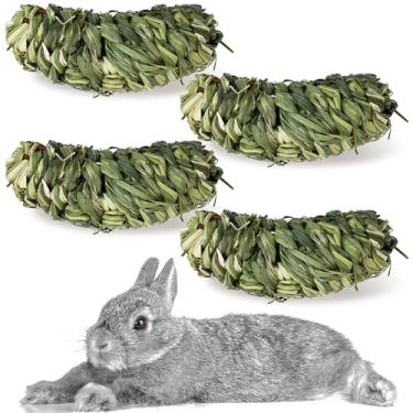 Imagem de Hamiledyi Bola de mastigar coelho bola de grama timothy brinquedos de mastigar tecido natural para atividades de animais pequenos, brinquedos de mastigar para coelhos, coelhos, hamster,