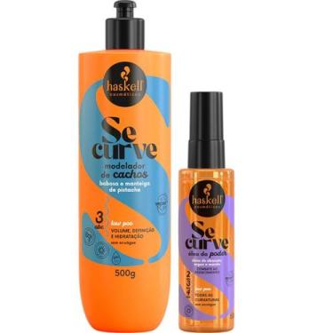 Imagem de Kit Finalização Se Curve Modelador De Cachos 500ml + Sérum Óleo Haskel