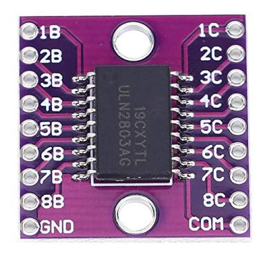 Imagem de Módulo de Matrizes de Transistores Darlington, Sensor de óxido Metálico, ULN2803A Com Interface I2C para Monitoramento da Qualidade do Ar Interno
