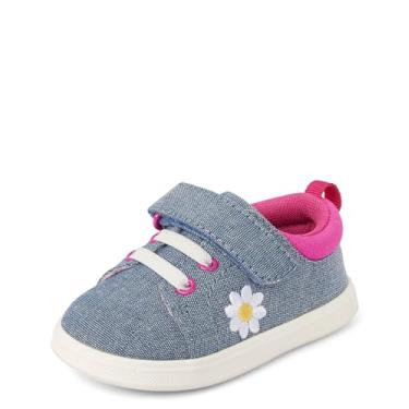 Imagem de The Children's Place Tênis de caminhada First Steps para bebês e recém-nascidos, Margarida, 19