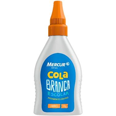 Imagem de Cola Escolar Branca Tubo 40g Artesanato Lavavel Mercur