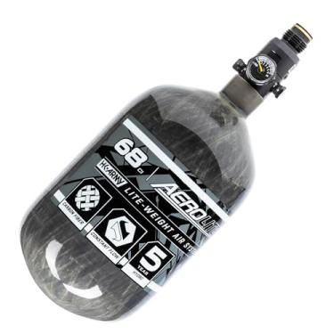 Imagem de HK Army Aerolite Fibra de carbono HPA Paintball Tank Air System – 68ci/4500psi (Moque)