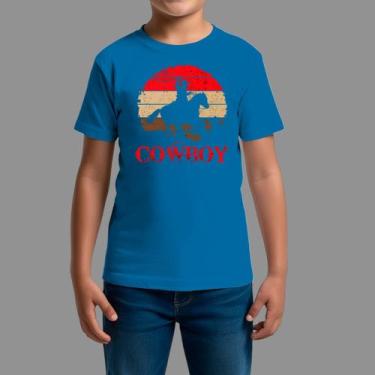 Imagem de Camisetas Infatil Básica Masculina Casual Moda Country Manga Curta Gol