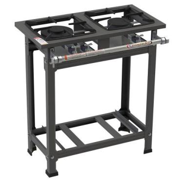 Imagem de Fogão Industrial Itajobi 2 Bocas Baixa Pressão com 1 Boca Dupla Ativo 