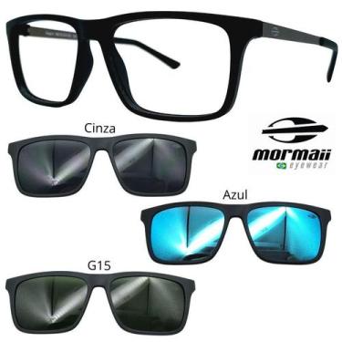 Imagem de Oculos Mormaii 6132 Swap 6 Preto Fosco com 3 Clipons CGA, Preto fosco
