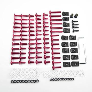 Imagem de Kit de parafusos de carenagem SMT-Complete compatível com Suzuki Gsxr 600 750 1000 vermelho [B00RUE01DU]
