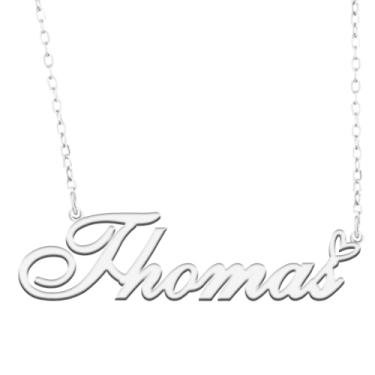 Imagem de A168A Colar de nome personalizado personalizado personalizado colar de nome banhado para mãe filha amizade feminino dia dos namorados aniversário de Natal ano novo, Metal, Sem pedras preciosas