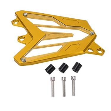 Imagem de Tampa da roda dentada dianteira GRCFUMO, protetor de roda dentada da liga de alumínio CNC, substituição de peças do motor de guarda para MT 07 FZ 07 XSR700 (Gold)