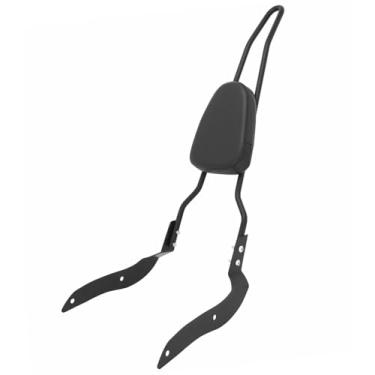 Imagem de [Enviado dos EUA] Almofada de encosto traseiro Motaux Passenger Sissy Bar para Yamaha Road Star XV1700PC XV1700PCM Midnight Warrior 2002-2010, preto