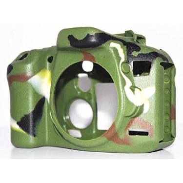 Imagem de Capas profissionais de silicone seguro para câmera, capa protetora de borracha para câmera SLR digital Canon EOS 7D Mark II (verde)